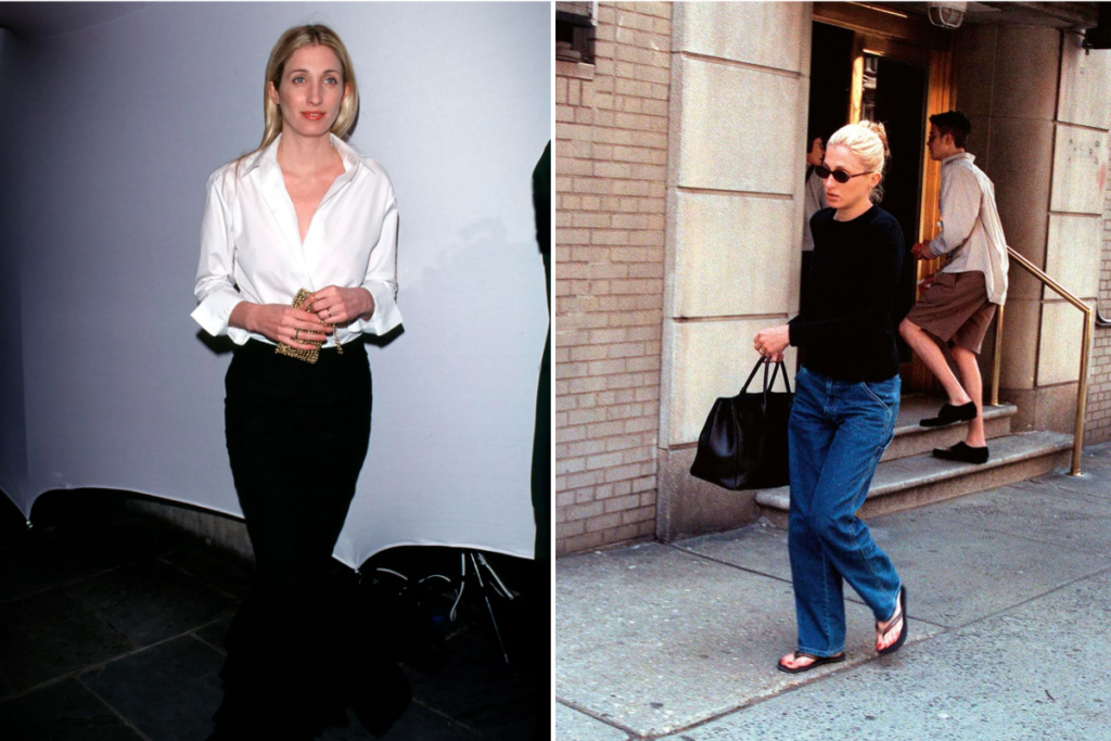 como se vestir no estilo carolyn bessette